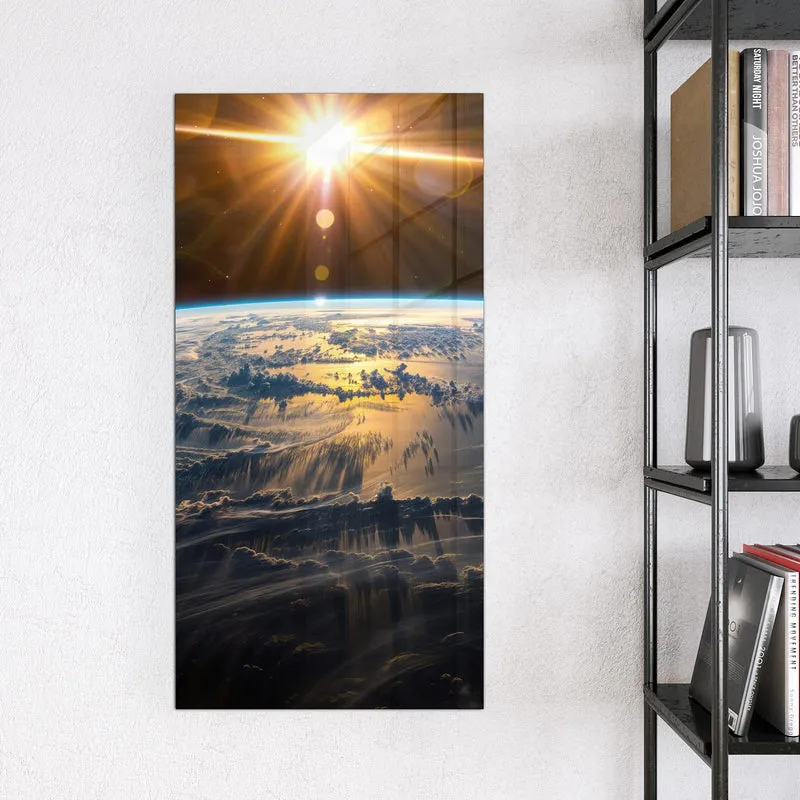 Glas Magnettafel - Goldener Sonnenaufgang