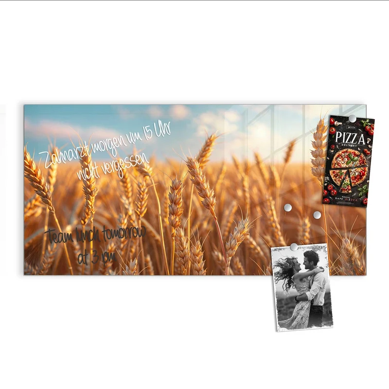 Glas Magnettafel - Reifer Weizen