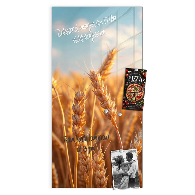 Glas Magnettafel - Reifer Weizen