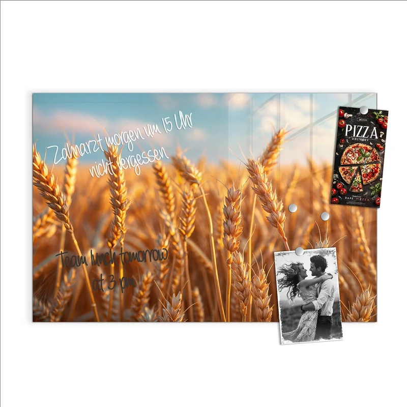 Glas Magnettafel - Reifer Weizen