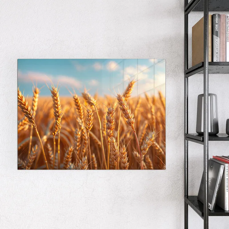 Glas Magnettafel - Reifer Weizen