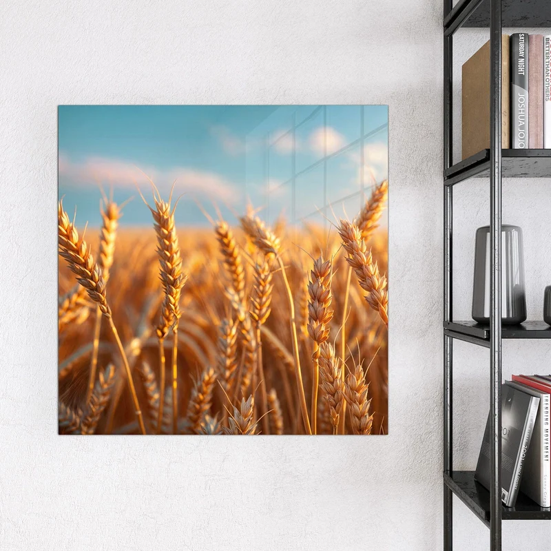 Glas Magnettafel - Reifer Weizen