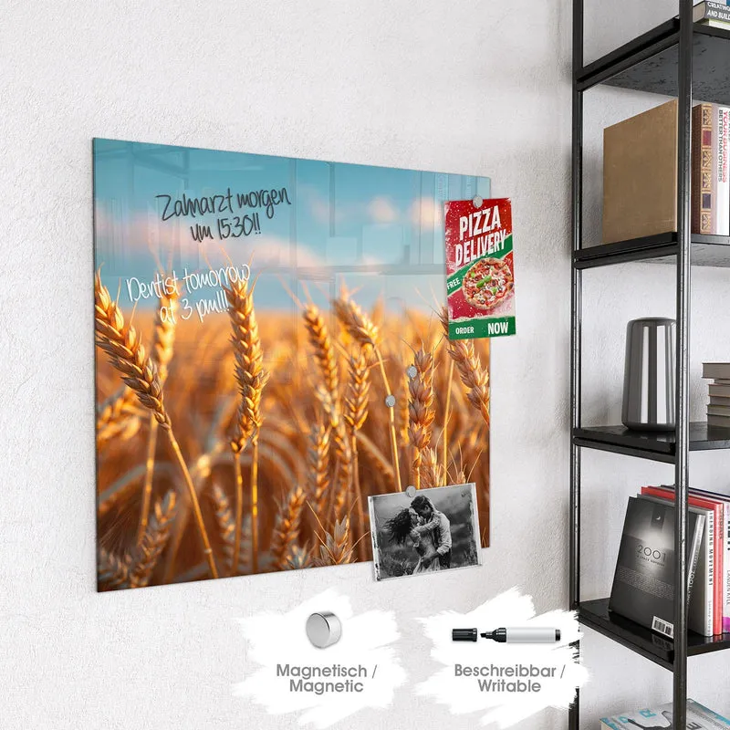 Glas Magnettafel - Reifer Weizen