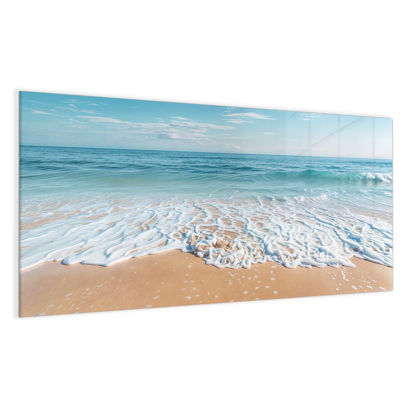 Glas Magnettafel - Auslaufende Welle