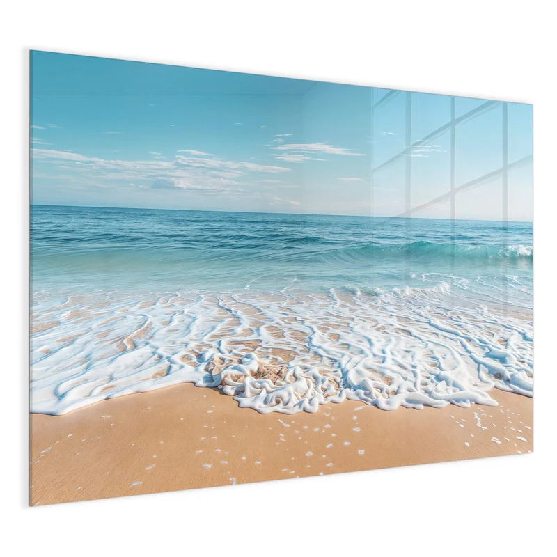 Glas Magnettafel - Auslaufende Welle