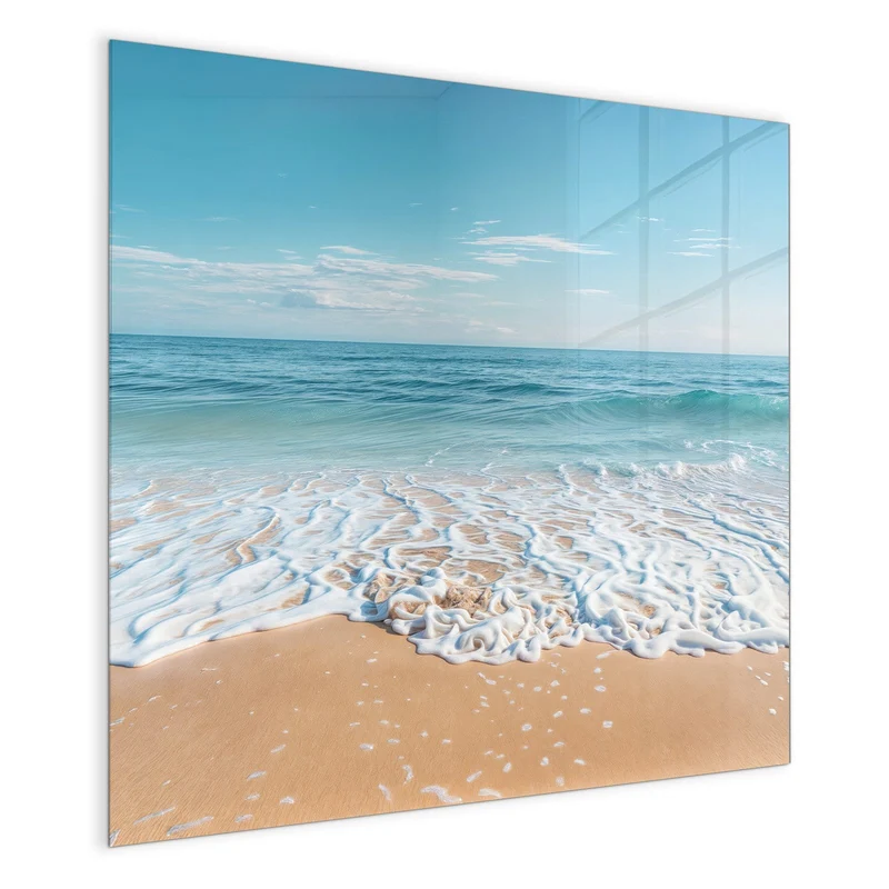 Glas Magnettafel - Auslaufende Welle