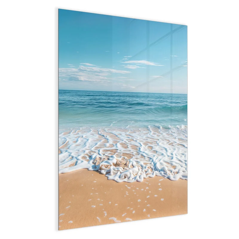 Glas Magnettafel - Auslaufende Welle