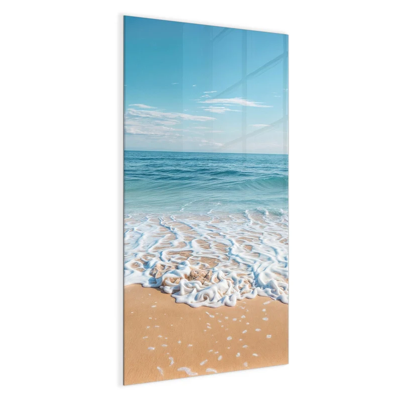 Glas Magnettafel - Auslaufende Welle