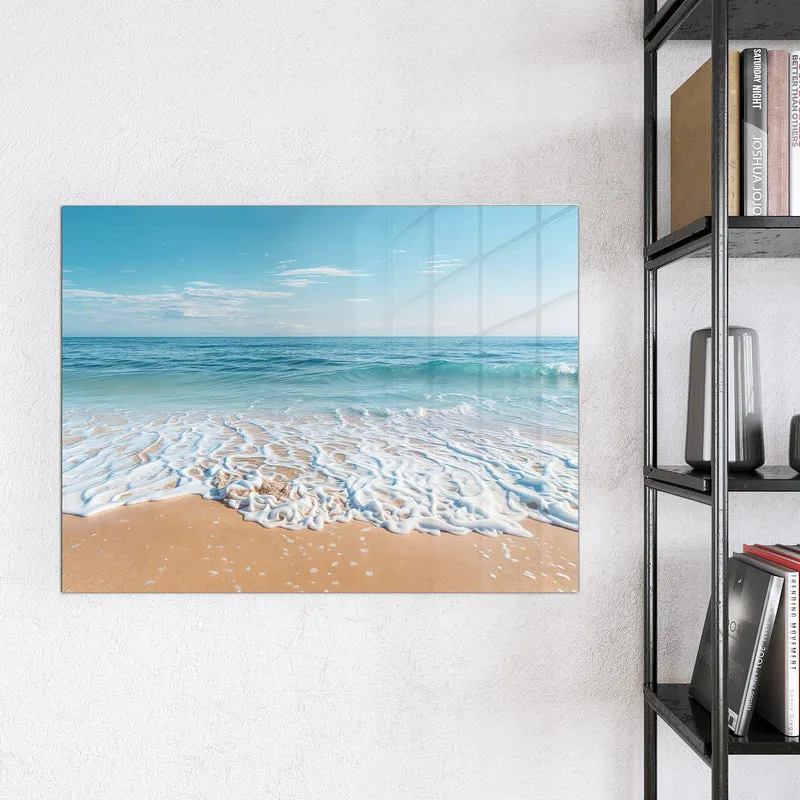 Glas Magnettafel - Auslaufende Welle