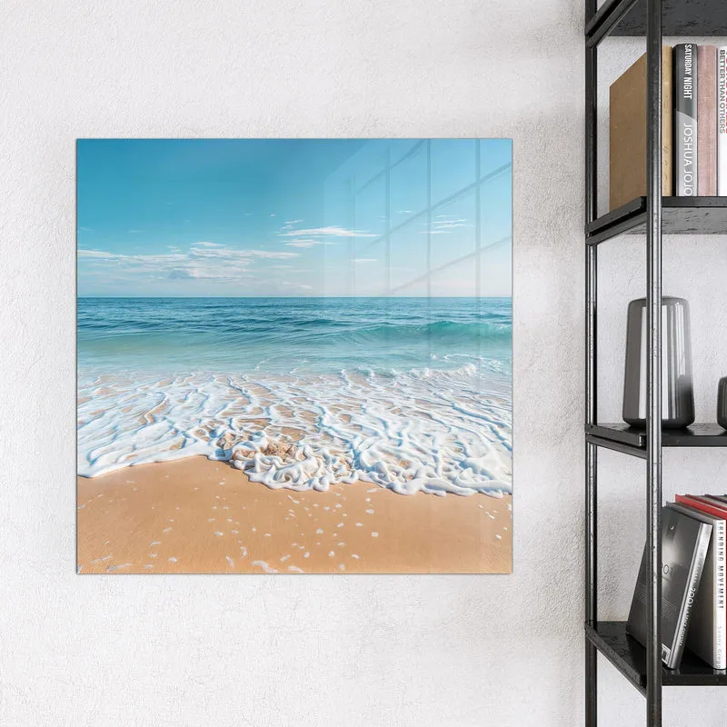 Glas Magnettafel - Auslaufende Welle