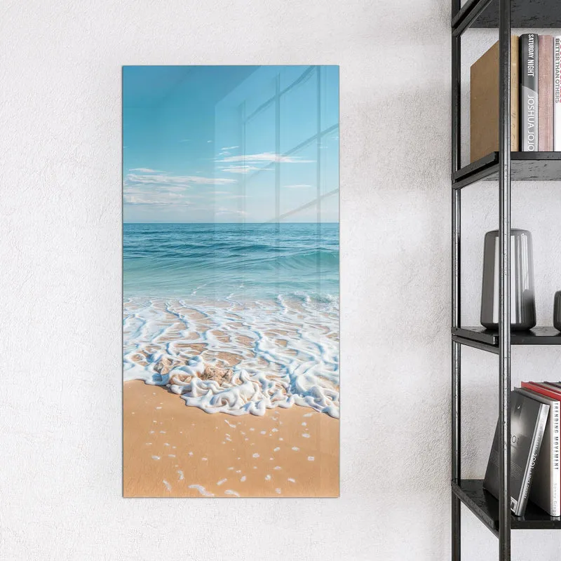 Glas Magnettafel - Auslaufende Welle