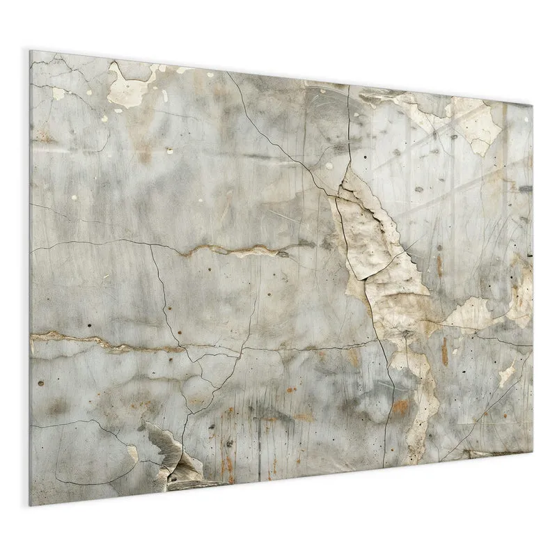 Glas Magnettafel - Abgeplatzter Putz