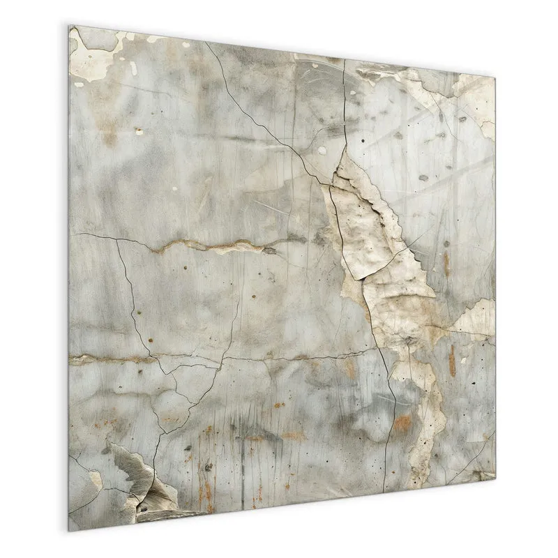 Glas Magnettafel - Abgeplatzter Putz