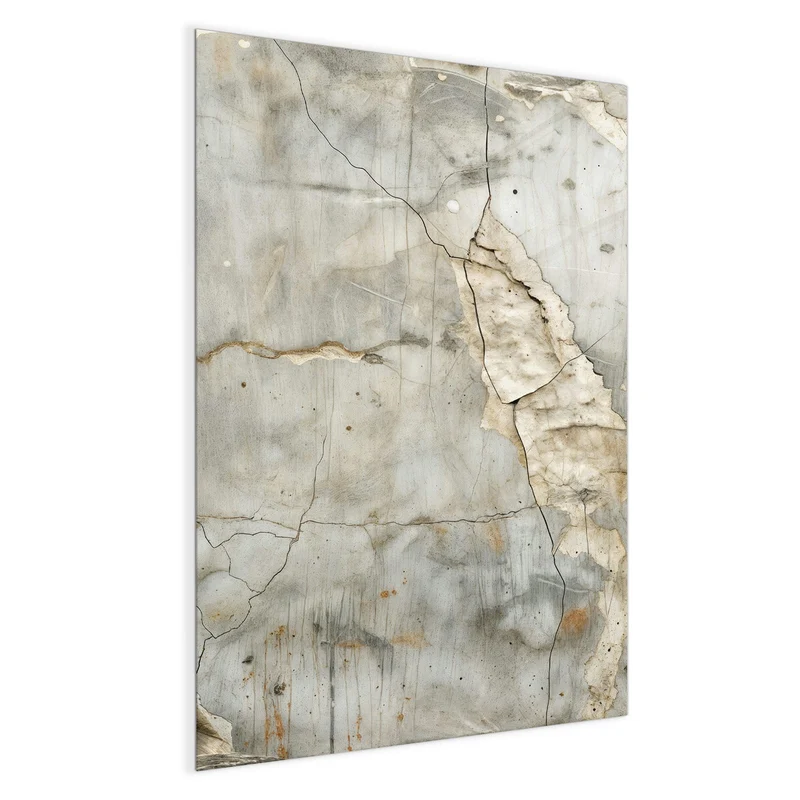 Glas Magnettafel - Abgeplatzter Putz
