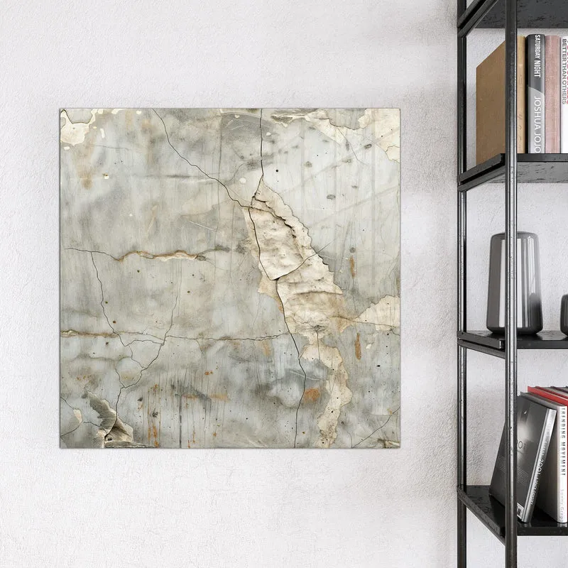 Glas Magnettafel - Abgeplatzter Putz