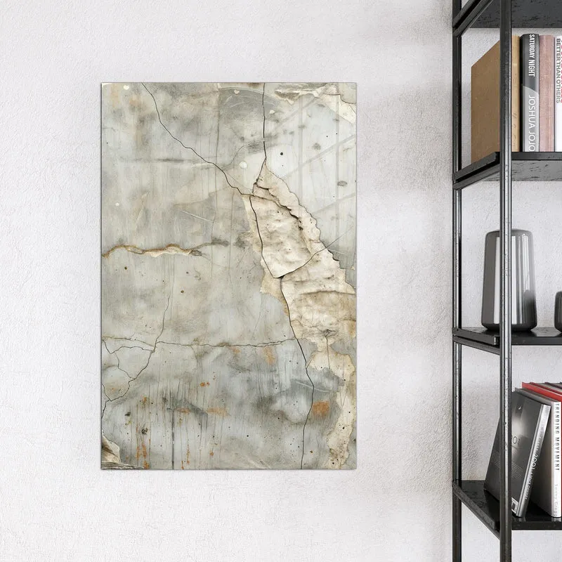 Glas Magnettafel - Abgeplatzter Putz