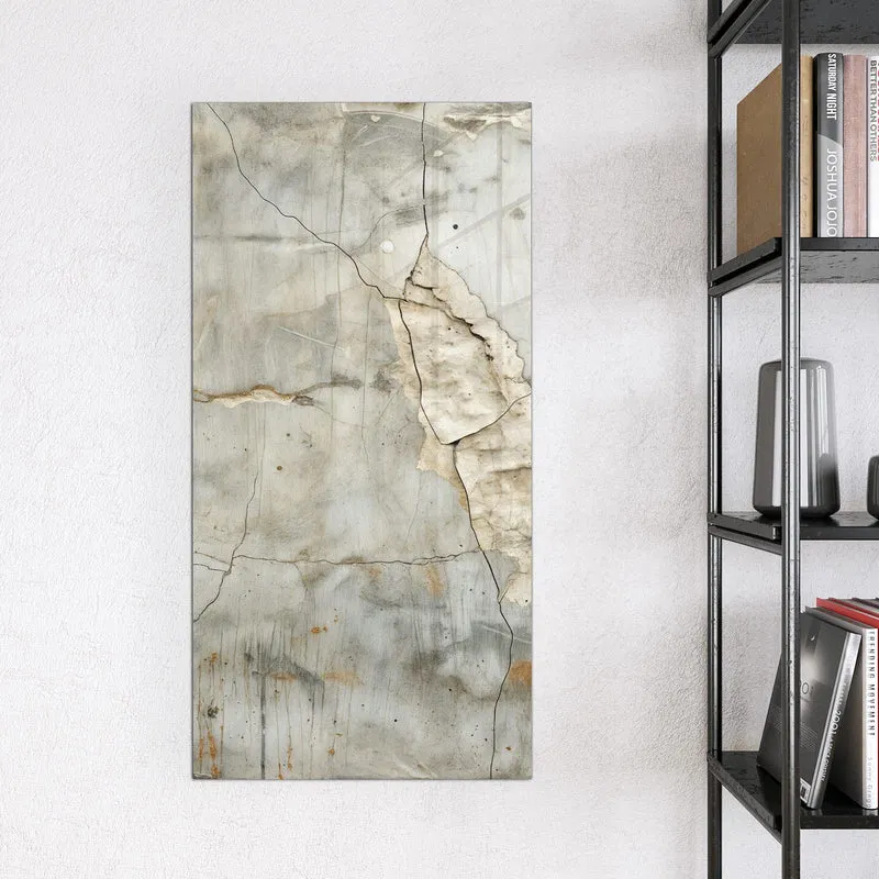 Glas Magnettafel - Abgeplatzter Putz
