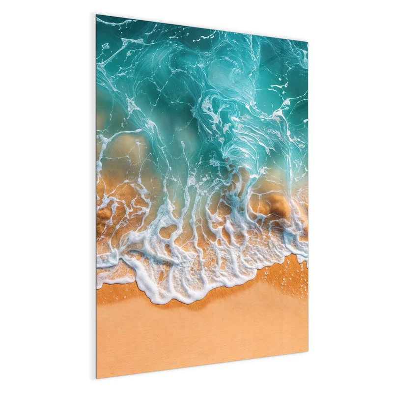 Glas Magnettafel - Meer trifft Sand