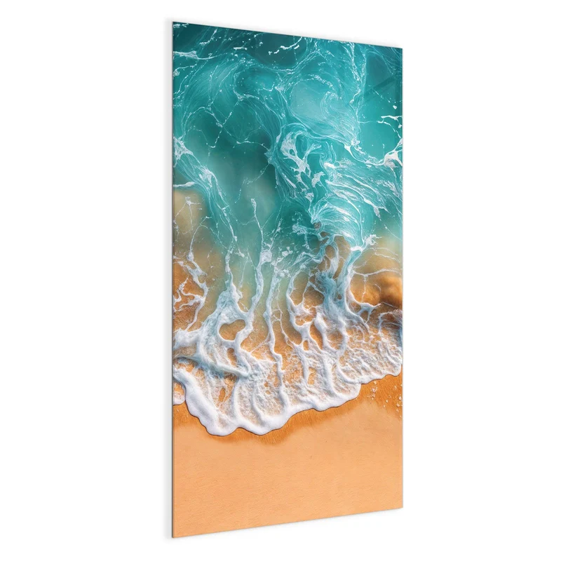 Glas Magnettafel - Meer trifft Sand