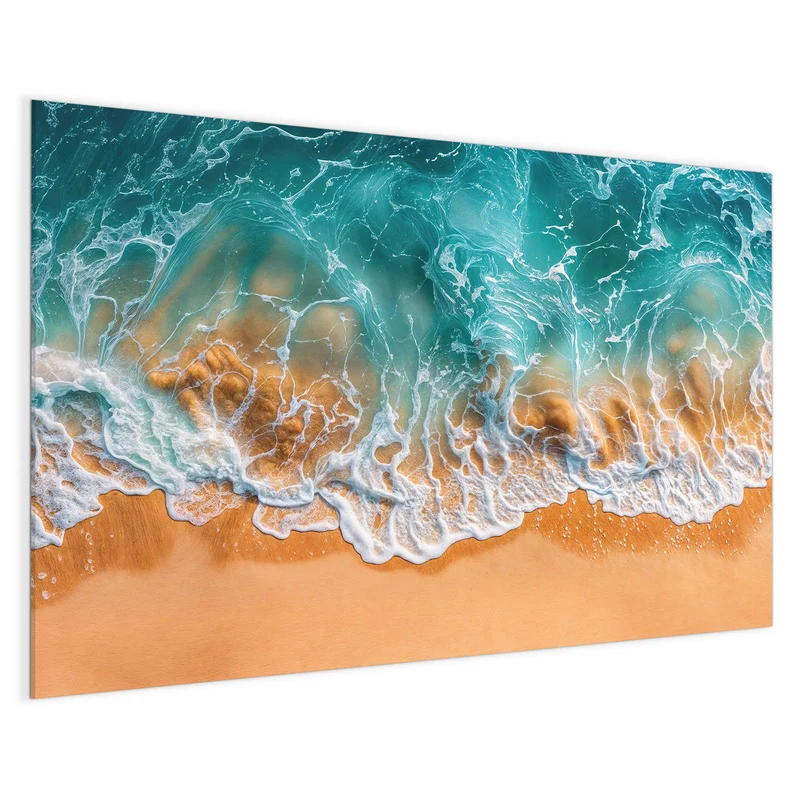 Glas Magnettafel - Meer trifft Sand