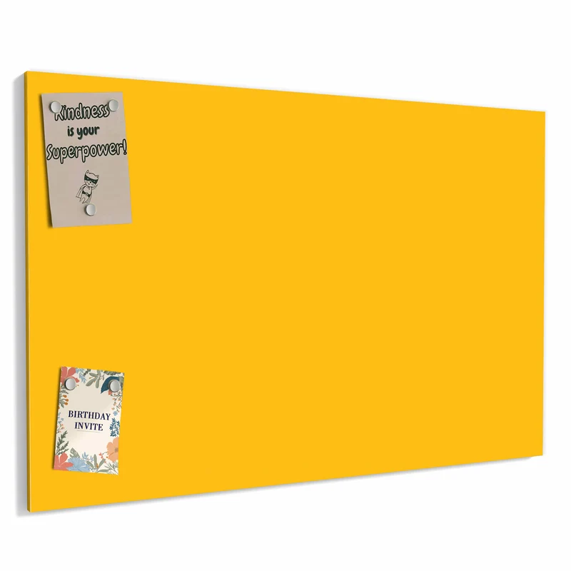 Metall Magnettafel - Bernsteingelb