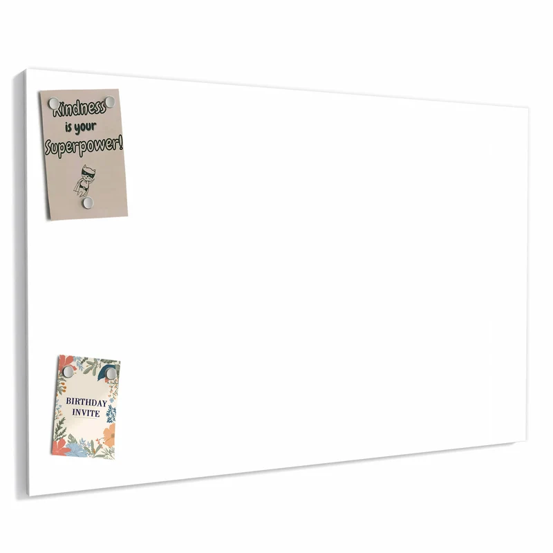 Metall Magnettafel - Weisser Hintergrund