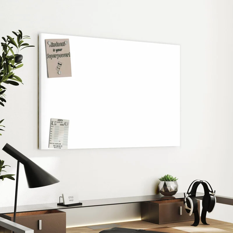 Metall Magnettafel - Weisser Hintergrund