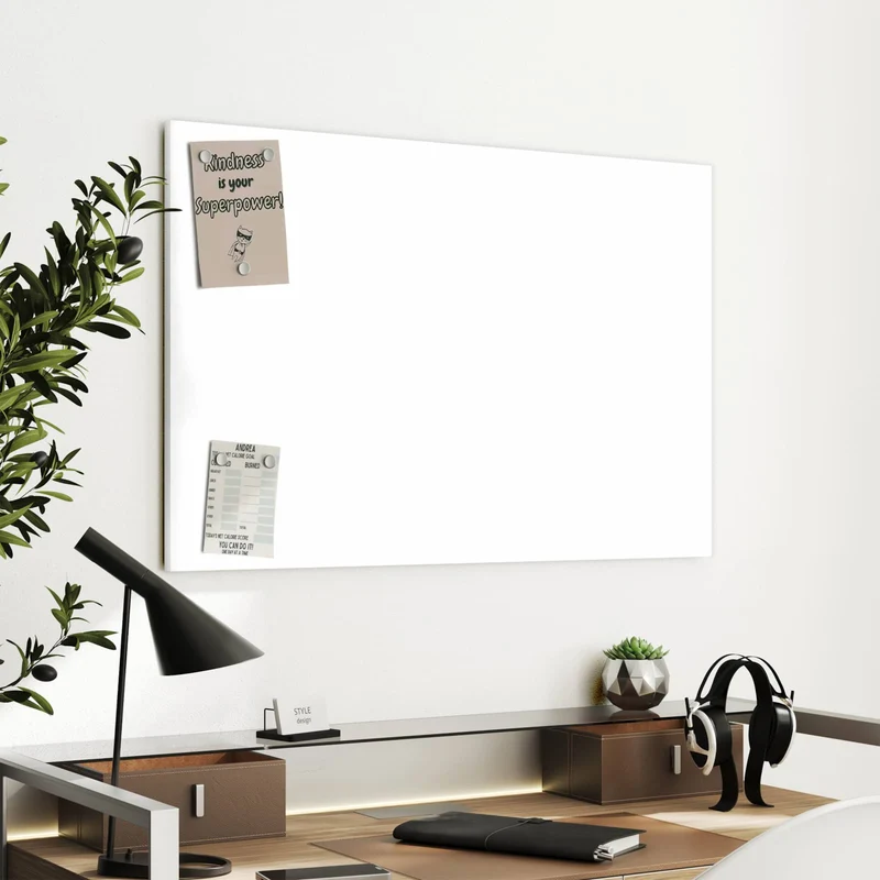 Metall Magnettafel - Weisser Hintergrund