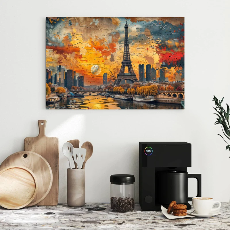 Metall Magnettafel - Paris als Collage