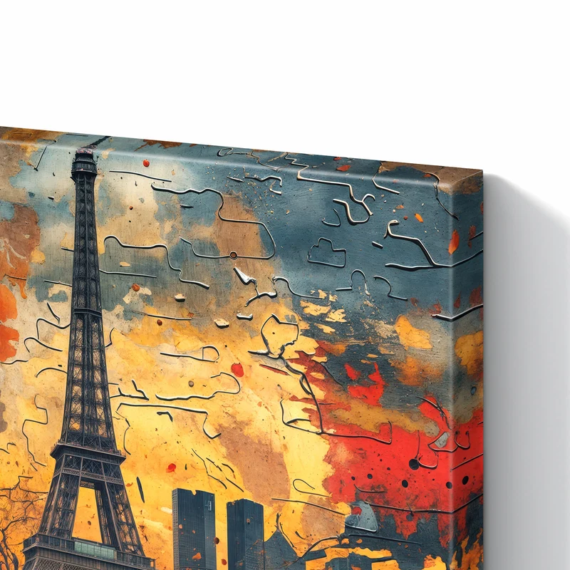 Metall Magnettafel - Paris als Collage