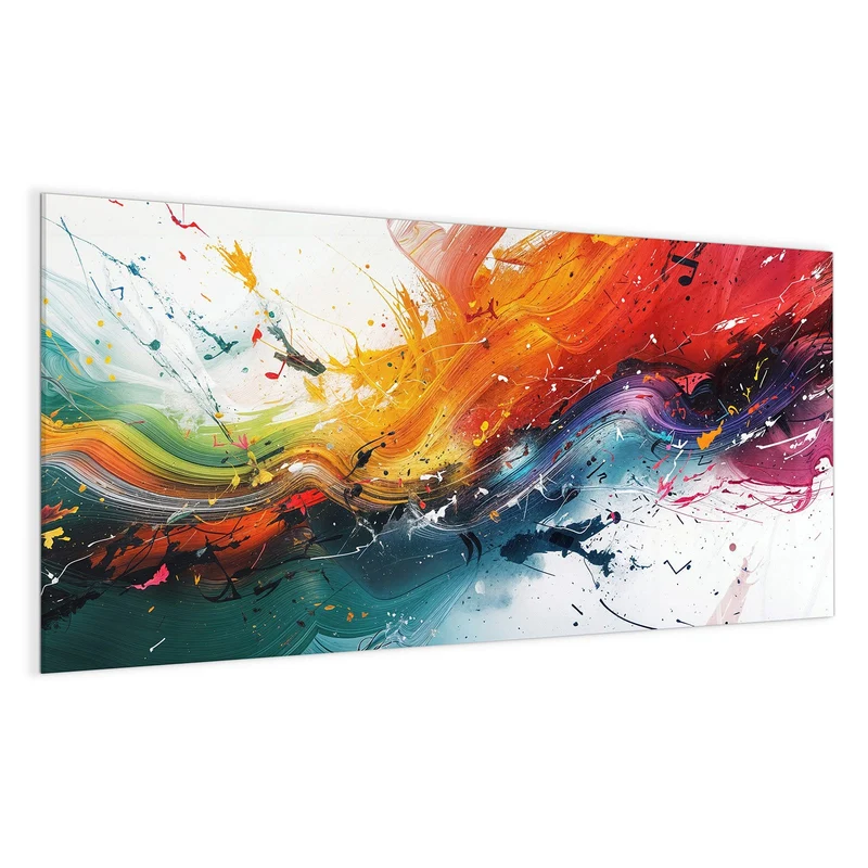 Glas Magnettafel - Farbenexplosion