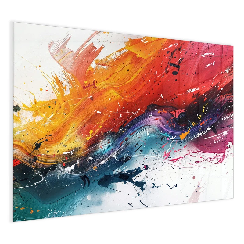 Glas Magnettafel - Farbenexplosion