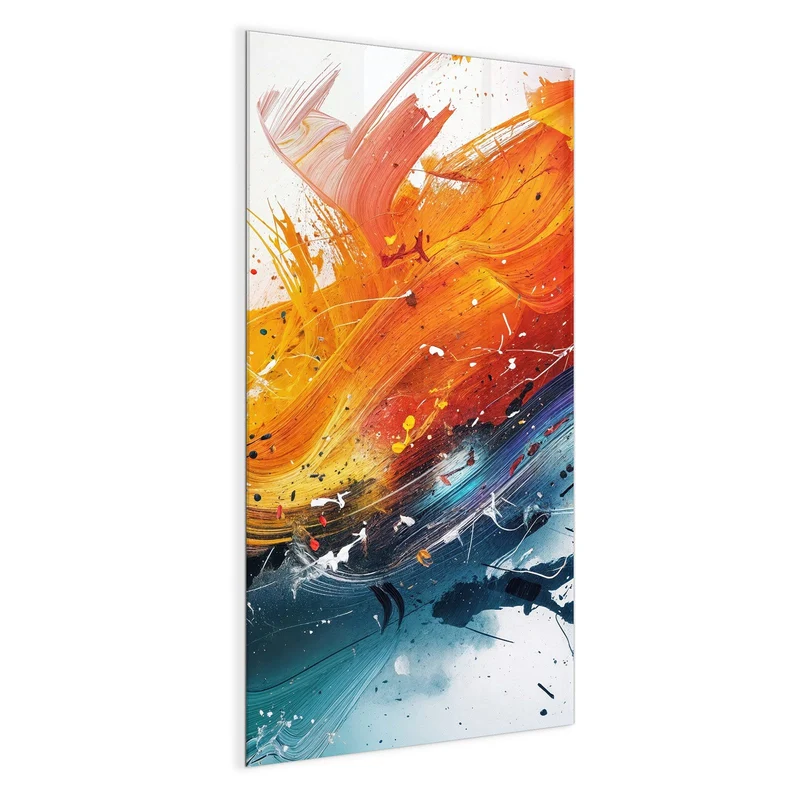 Glas Magnettafel - Farbenexplosion