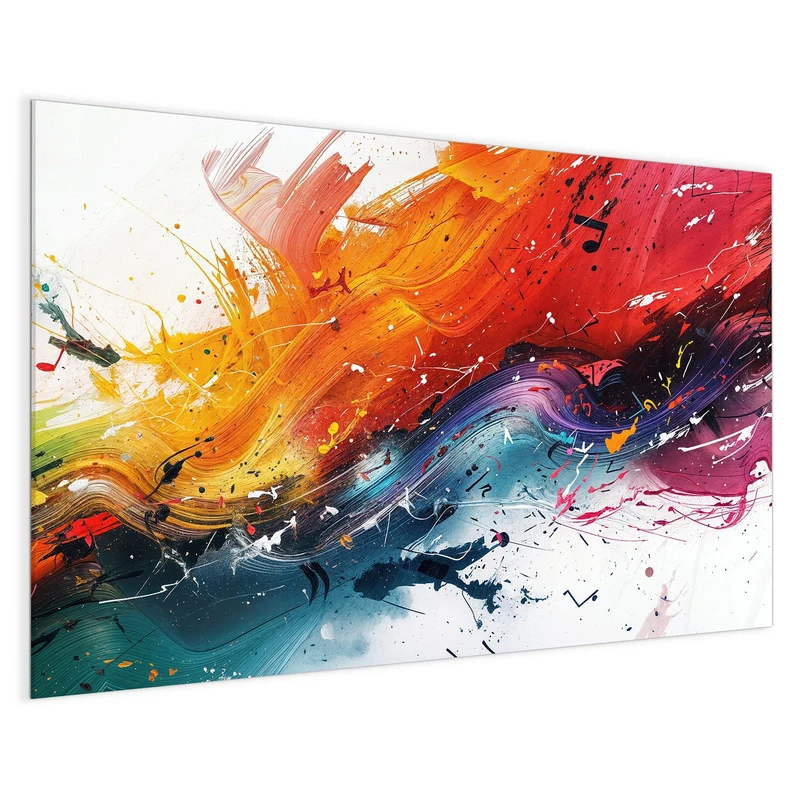 Glas Magnettafel - Farbenexplosion