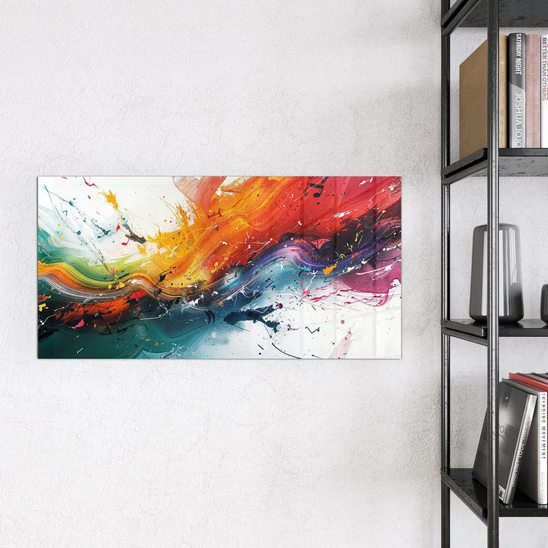 Glas Magnettafel - Farbenexplosion