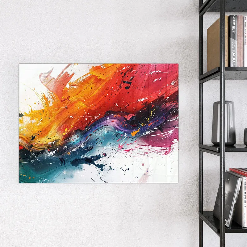 Glas Magnettafel - Farbenexplosion
