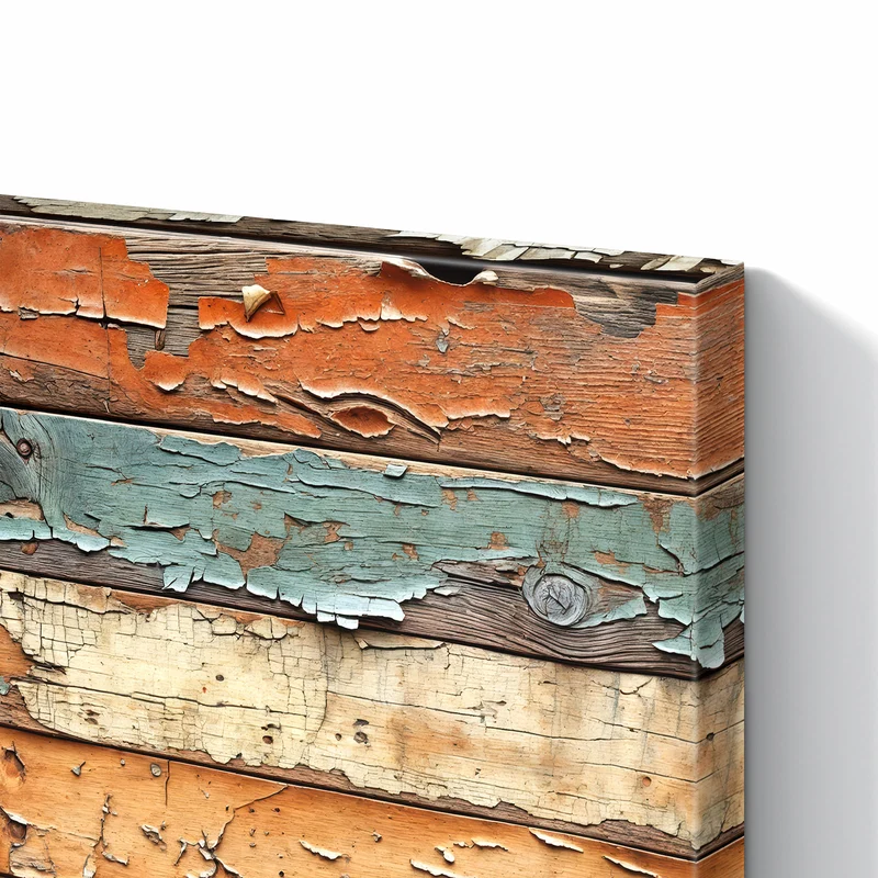 Metall Magnettafel - Antike Holzplanken