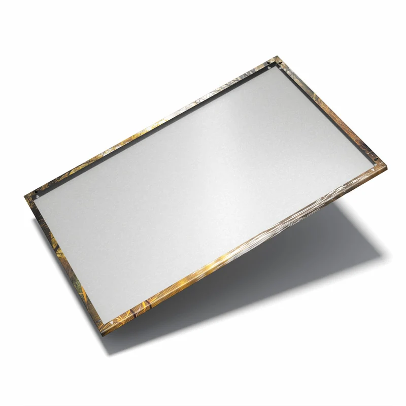 Metall Magnettafel - Schilf am Herbstfluss