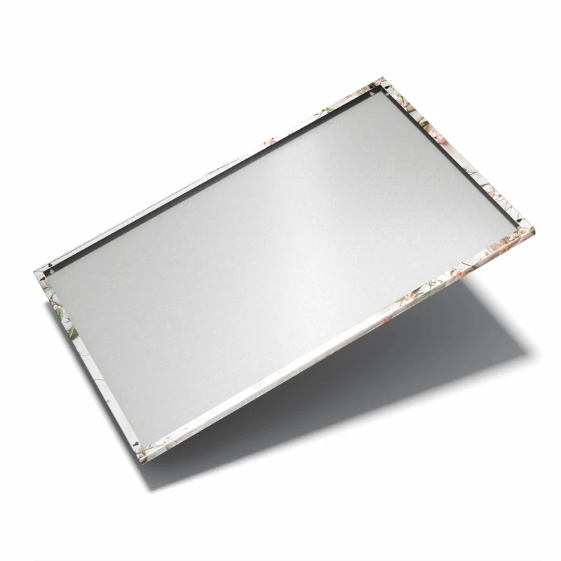 Metall Magnettafel - Rosenranken auf Holz