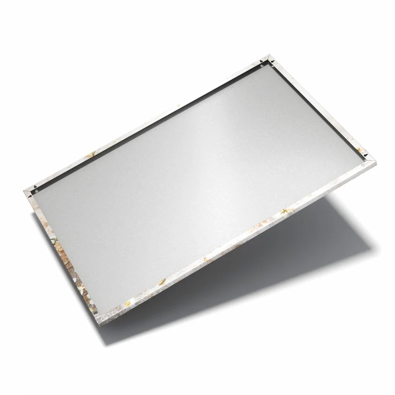 Metall Magnettafel - Magnolien auf Holz