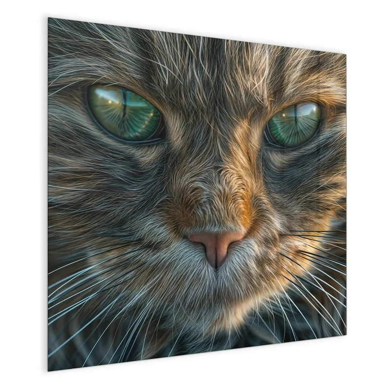 Glas Magnettafel - Getigerte Katze