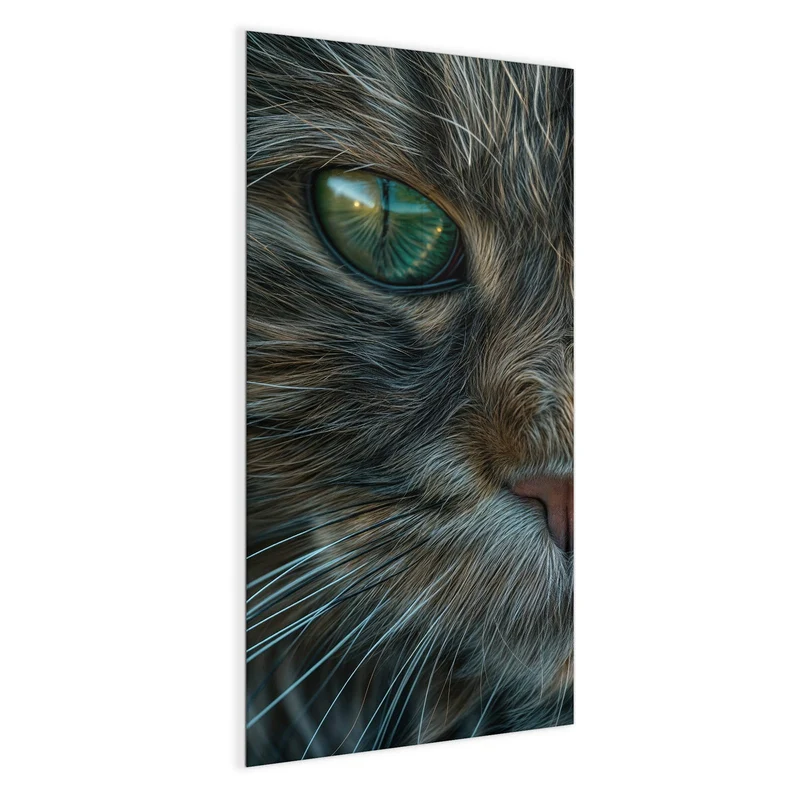 Glas Magnettafel - Getigerte Katze