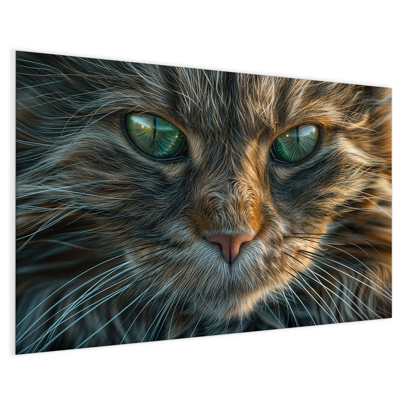 Glas Magnettafel - Getigerte Katze