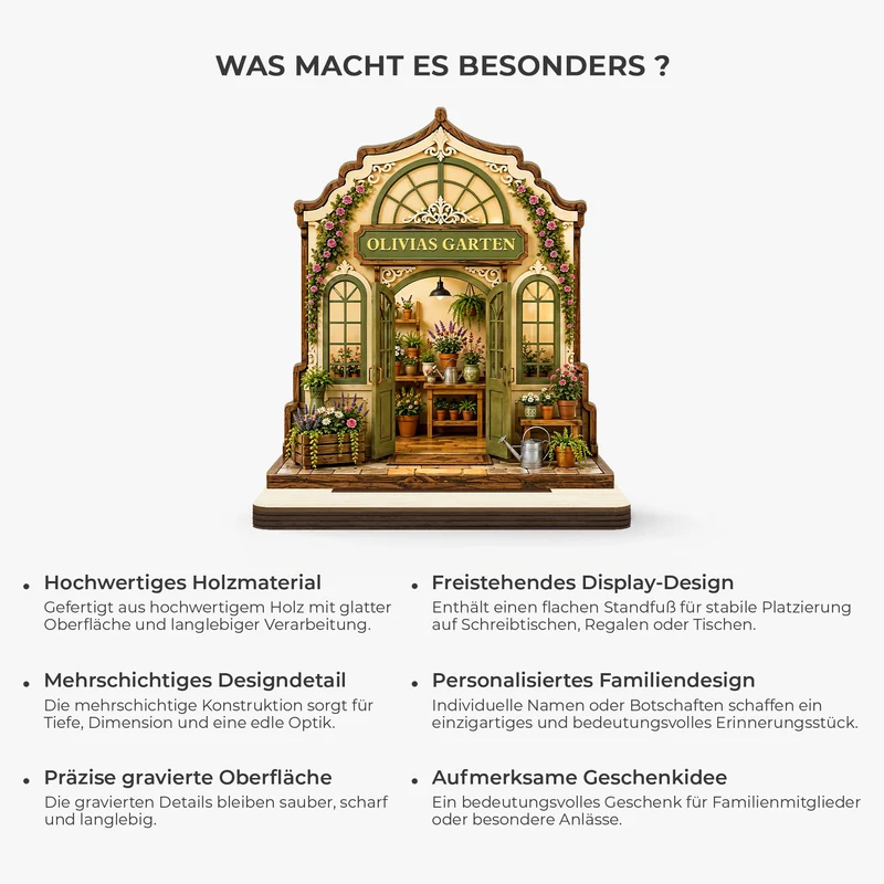 Geschenke Frau Garten - Personalisiertes Geschenk | Holzaufsteller
