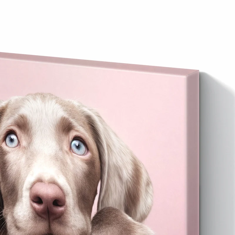 Metall Magnettafel - Weimaraner Welpe