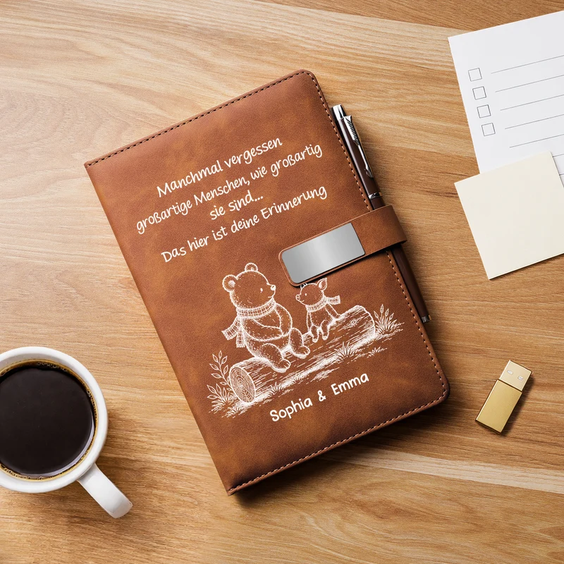 Manchmal Vergessen Großartige Menschen Wie Großartig Sie Sind - Personalisierte Geschenke Beste Freundin | Notizbuch Mit Stift