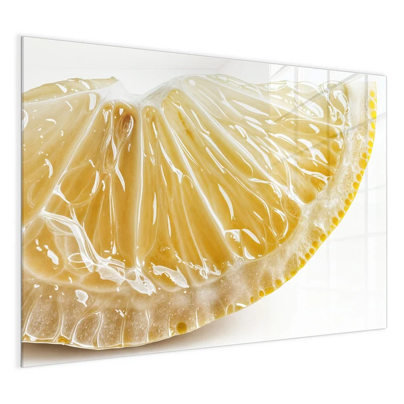 Glas Magnettafel - Zitronenscheibe