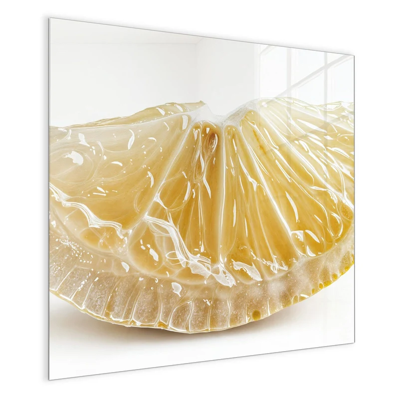 Glas Magnettafel - Zitronenscheibe