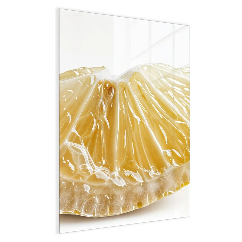 Glas Magnettafel - Zitronenscheibe