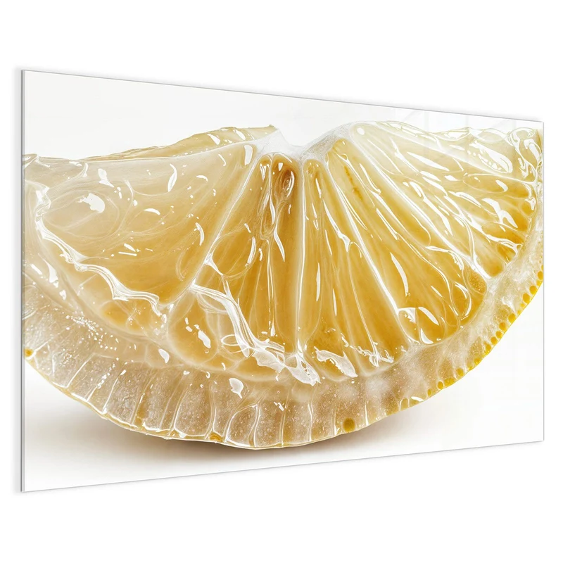 Glas Magnettafel - Zitronenscheibe